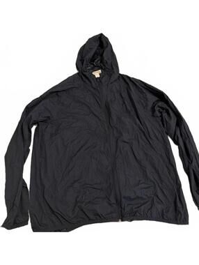 H&M Mens XL Black Lightweight Hooded Jacket